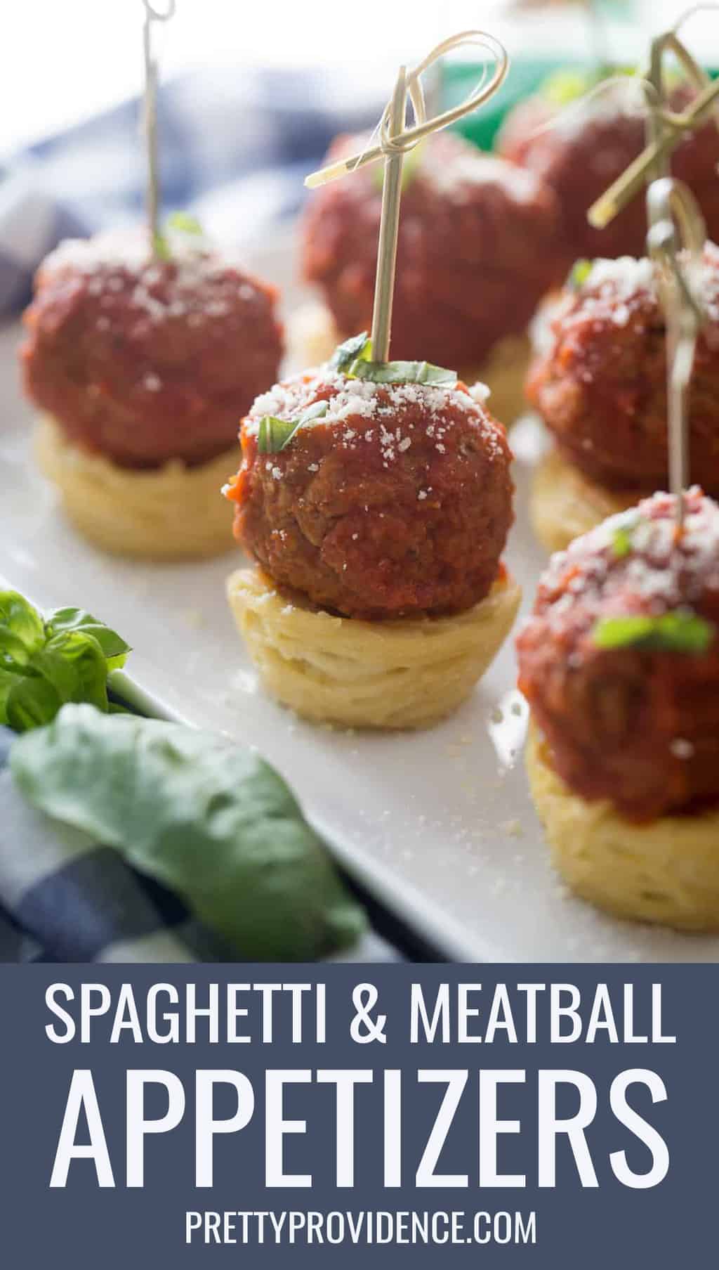 Spaghetti and Italian Meatball Appetizers